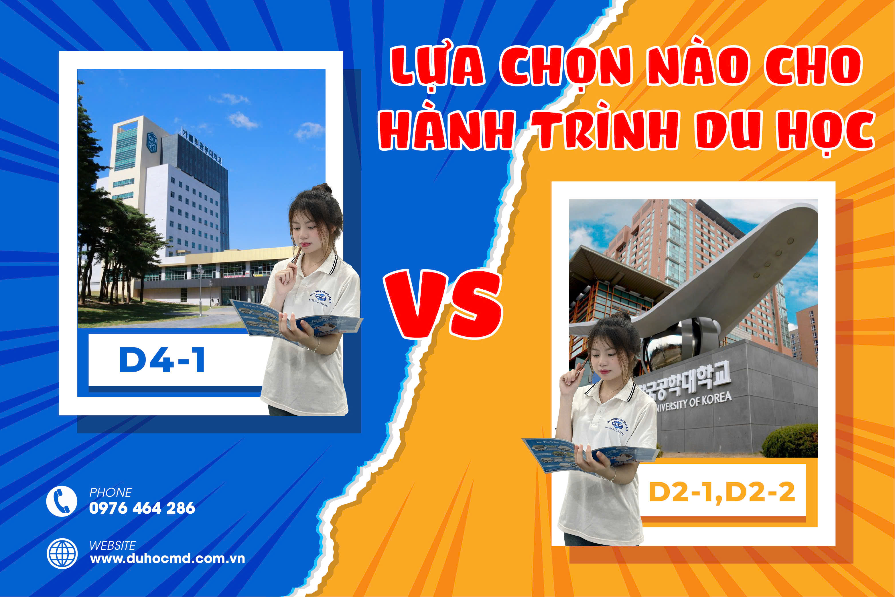 Visa D4-1 và Visa D2: Nên chọn loại visa nào khi du học Hàn Quốc?