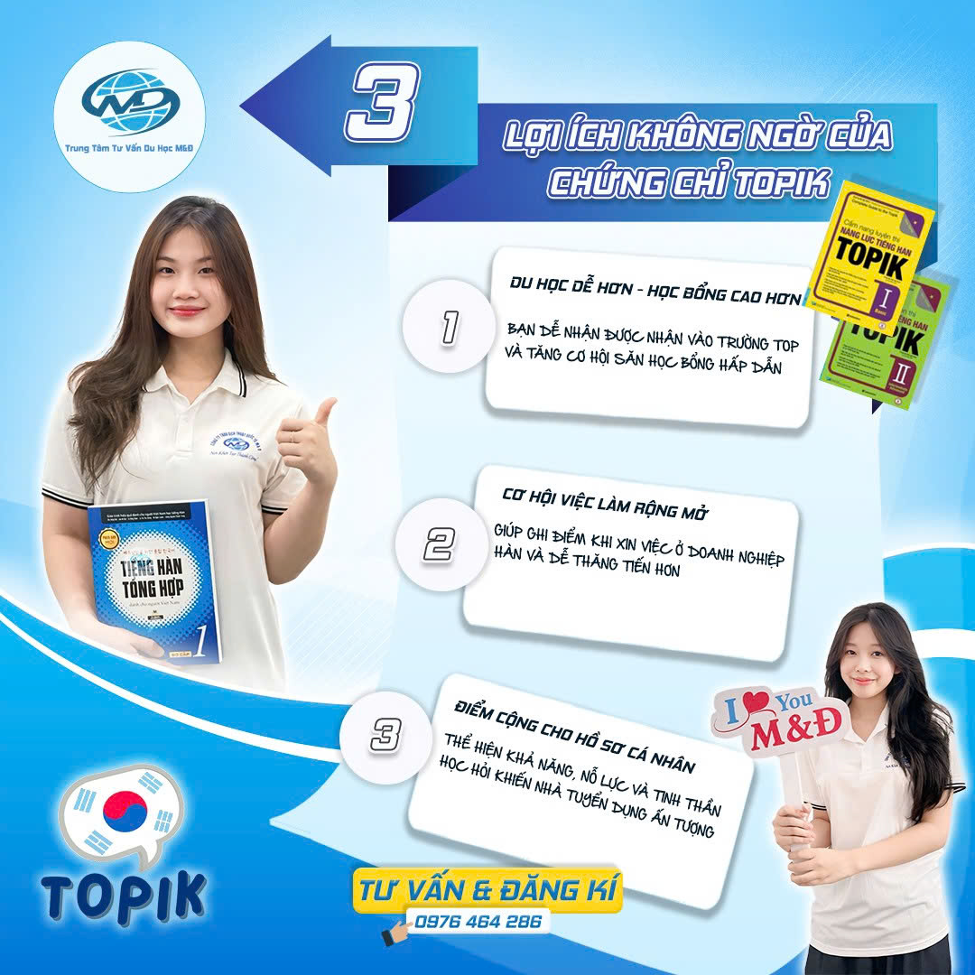 3 LỢI ÍCH KHÔNG NGỜ CỦA CHỨNG CHỈ TOPIK