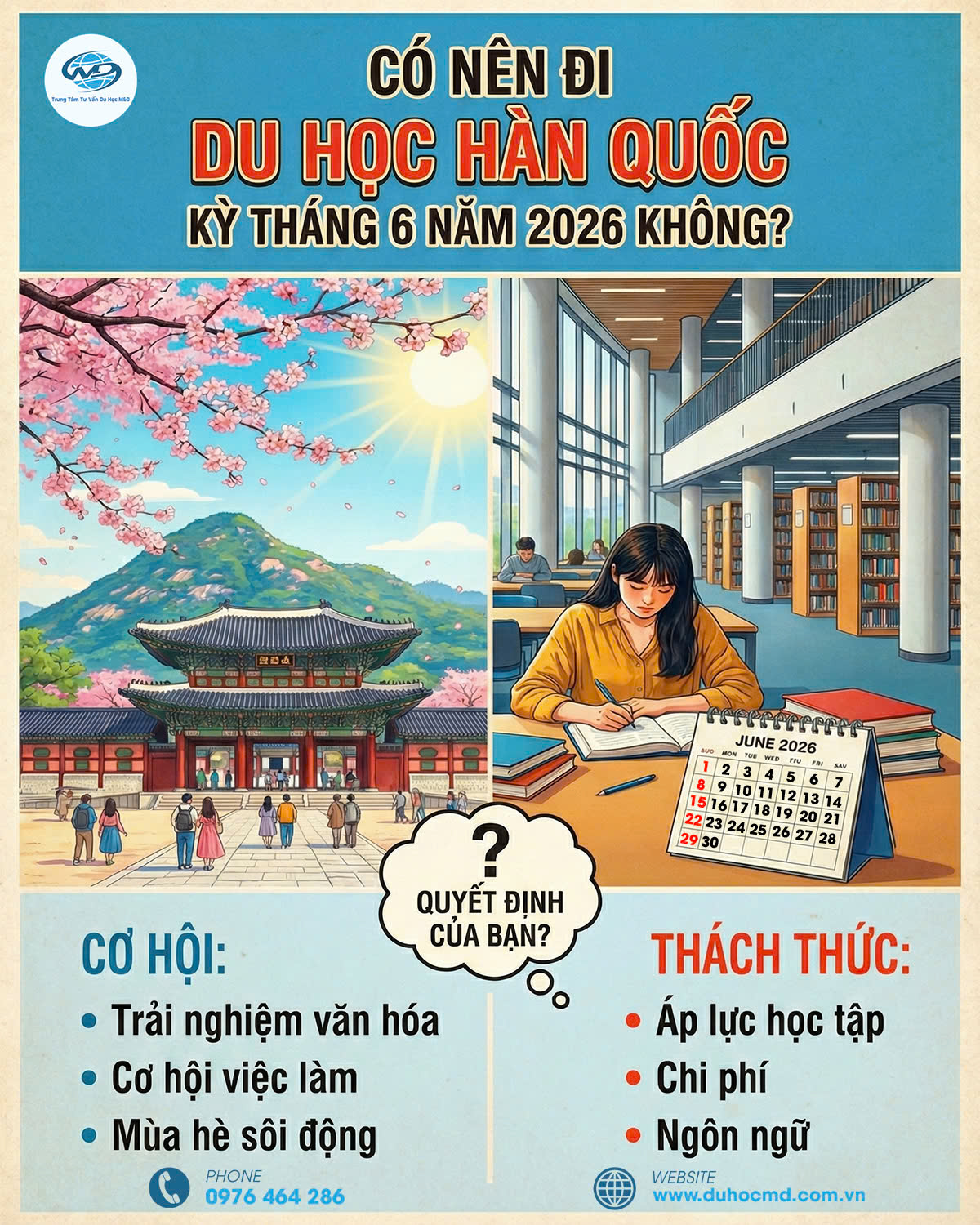 Có Nên Đi Du Học Hàn Quốc Kỳ Tháng 6 Hay Không?