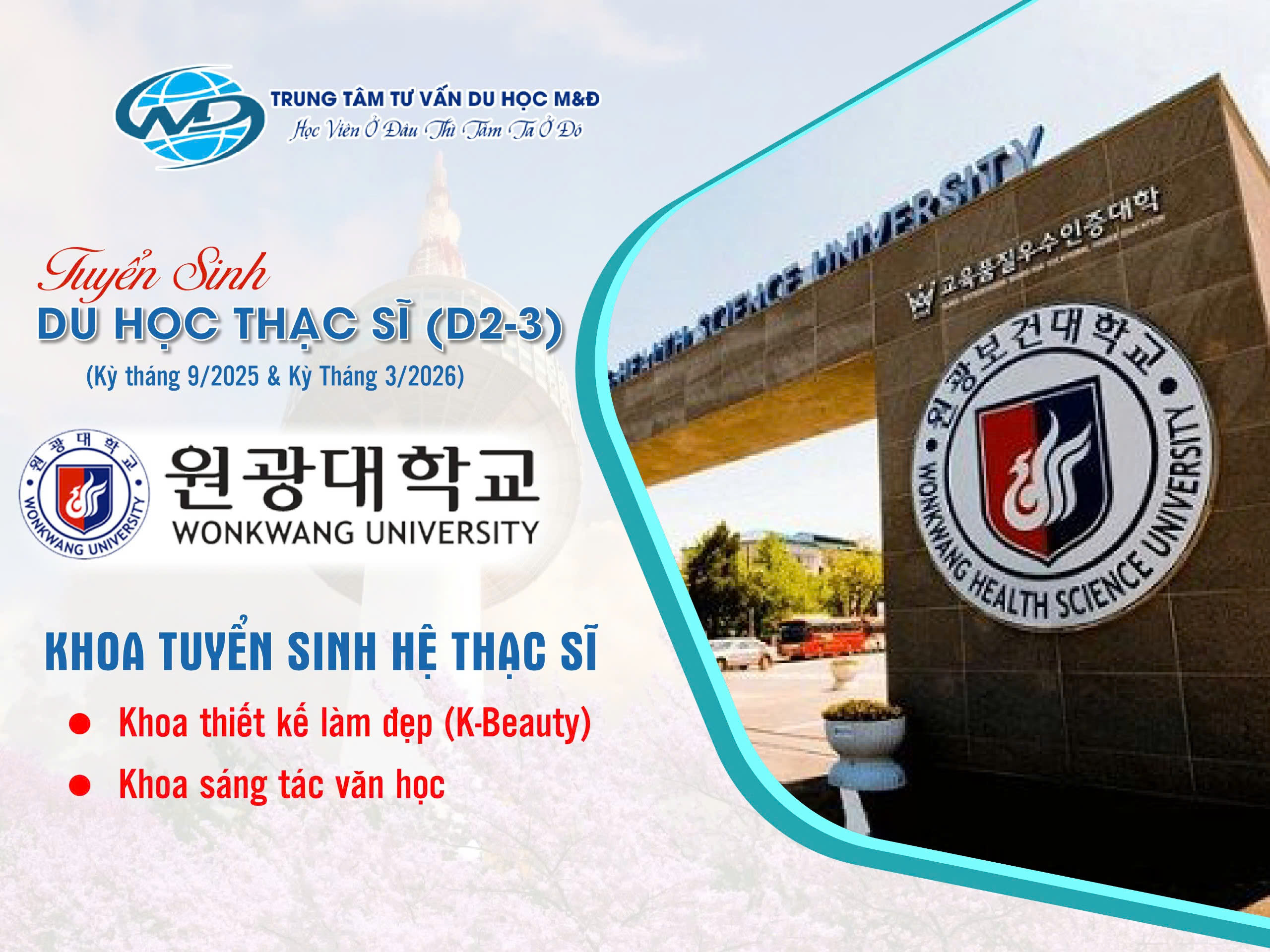 TUYỂN SINH THẠC SĨ ĐẠI HỌC WONKWANG